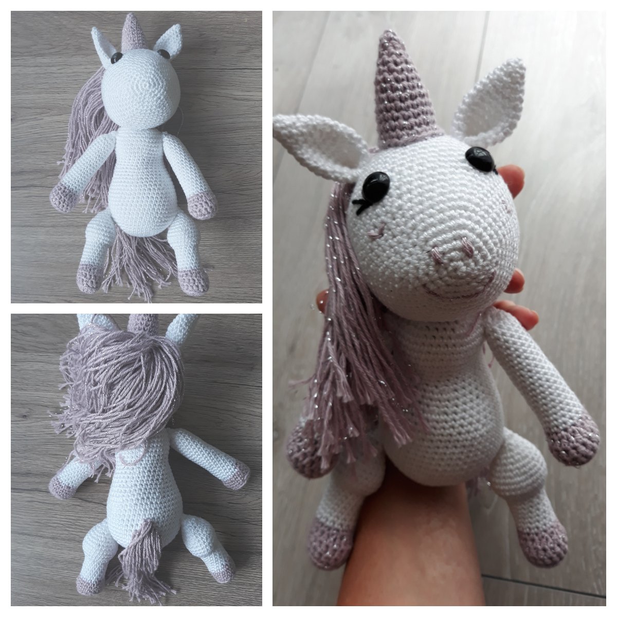 Blog-Inhaltsbild für 'Einhorn Ella, kostenlose Häkelanleitung'
